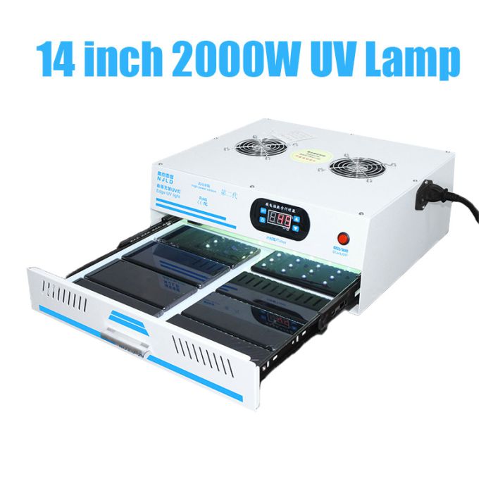 2000W 14 inch NJLD UV lamp light machine for iPad Tablet and for Samsung OLED OCA Curing