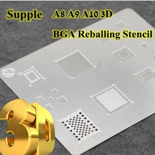 3D BGA Reballing Stencil for iPhone 6-13 Pro Max Hard Disk NAND Template Soldering Net A15-A8