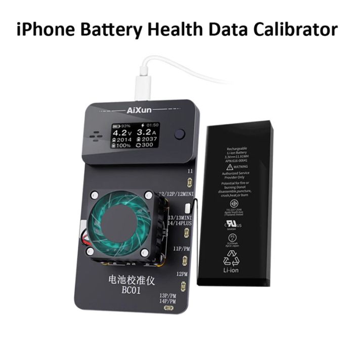 JC Aixun BC01 Battery Charge and Discharge Running Cycle Calibrator tool for iPhone Battery Health Data Recovery