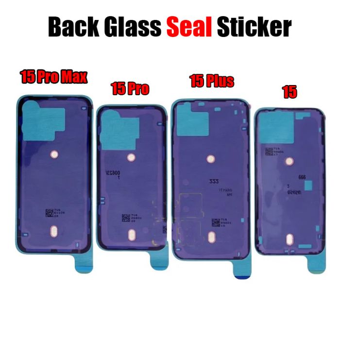 Back Glass Seal Sticker Adhesive for iPhone 15 Series