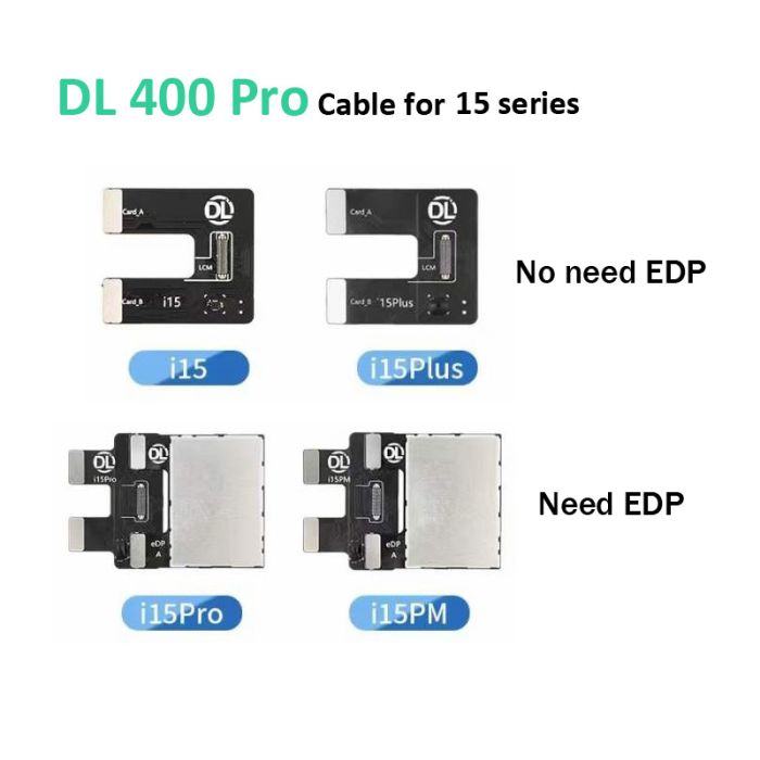 DL 400 Pro test cable for iPhone 15 15 Plus 15 Pro and 15 Pro Max