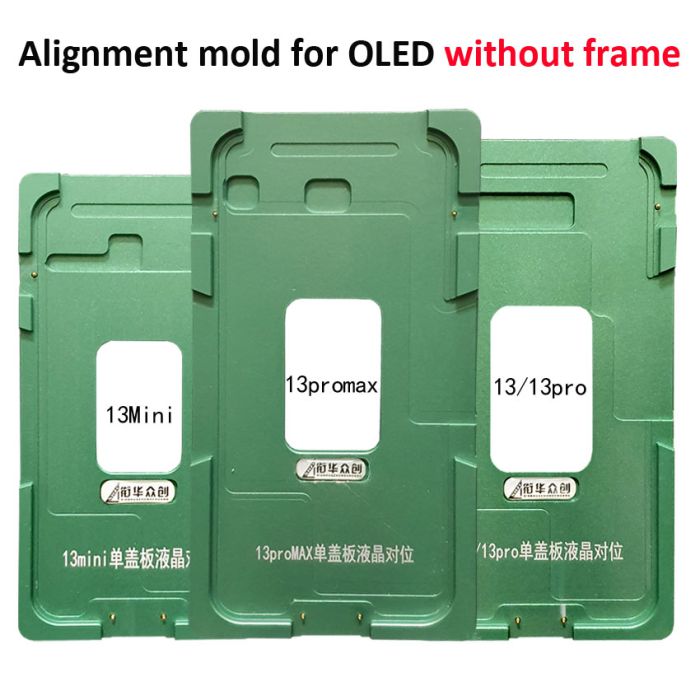 (OLED without Frame) Touch Glass to OLED Alignment mould mold for iPhone 13 mini 13 Pro Max