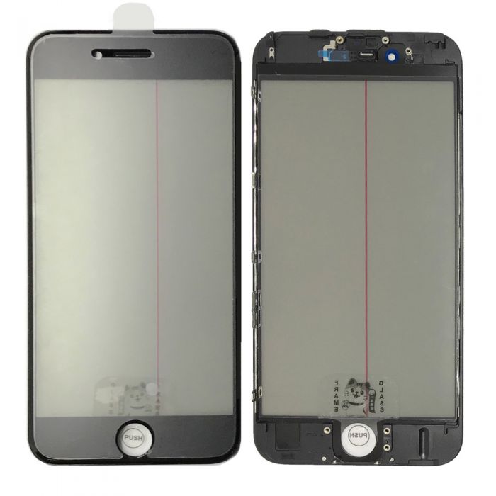 iPhone 6S Glass with Frame OCA Polarizer 4 in 1 Black