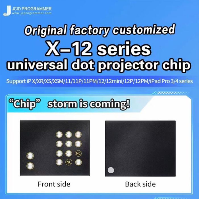 JC Universal Dot Projector IC Chip for iPhone X-12 Pro max Face ID Repair