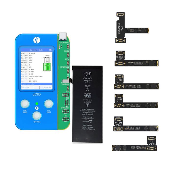 JC V1S V1SE V1S Pro Battery Board and Tag on Flex Cable for iphone 6-14 Pro max battery health efficiency edit