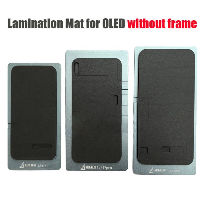 (Without Frame) Touch Glass Lamination Mat Pad Mold for iPhone 12 mini 12 Pro Max OLED without Frame