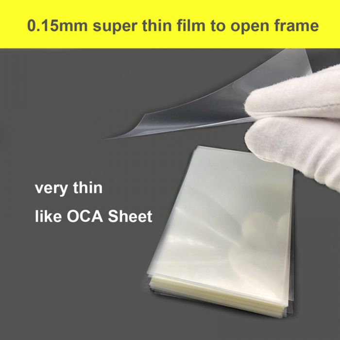 Super thin Plastic OCA Sheet Film to Separate frame for iPhone for Samsung Frame Bezel