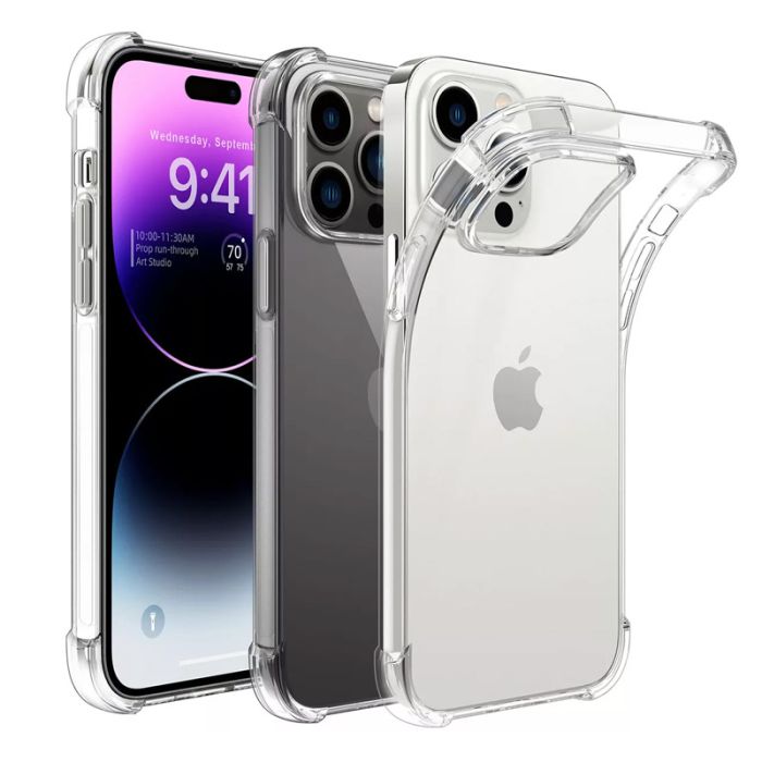 Shockproof Clear Case with Soft TPU Bumper Cover Case for iPhone