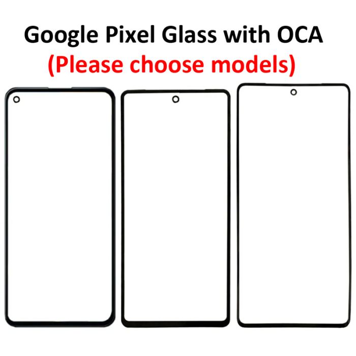 Glass with OCA for Google Pixel Series (Please choose models as you need)