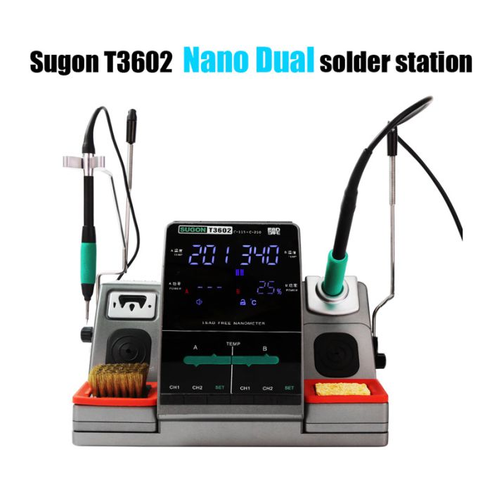 SUGON T3602 Nand Dual Double Soldering Station with JBC C115 C210 Tips