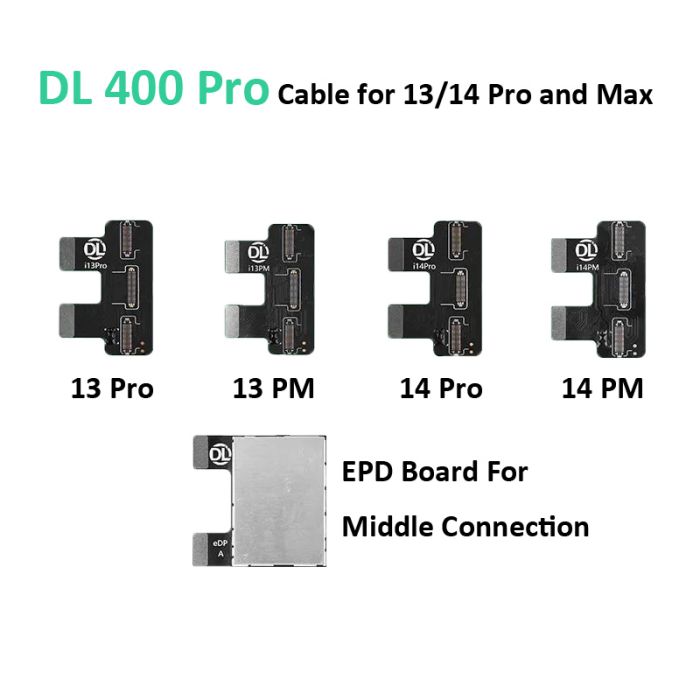 Test Cable for iPhone 13 Pro / Max and 14 Pro / Max used on DL 400 Pro