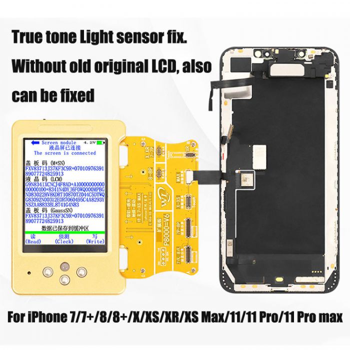 WL V11 Ambient Light Sensor True tone display repair fix Battery Vibrate Read Write Machine