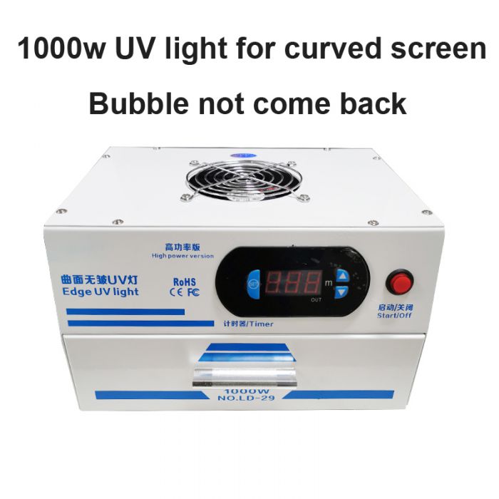 1000W UV light curing machine for samsung edge curved S10 S8 note 9 Note 10 S9 screen repair refurbish