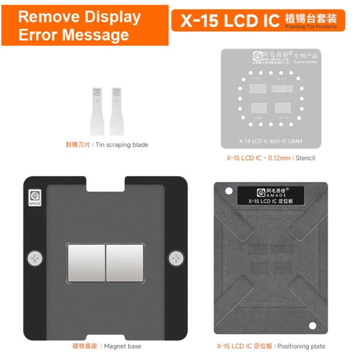 Touch Display IC Swap Transplant Tool for iPhone 11 12 13 14 15 Series Display Message Removing
