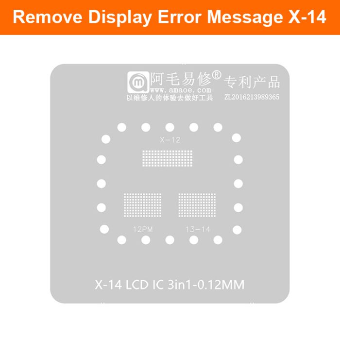 Display Screen Touch IC Stencil To Remove Display Pop Out Message for iPhone 11 12 13 14 series