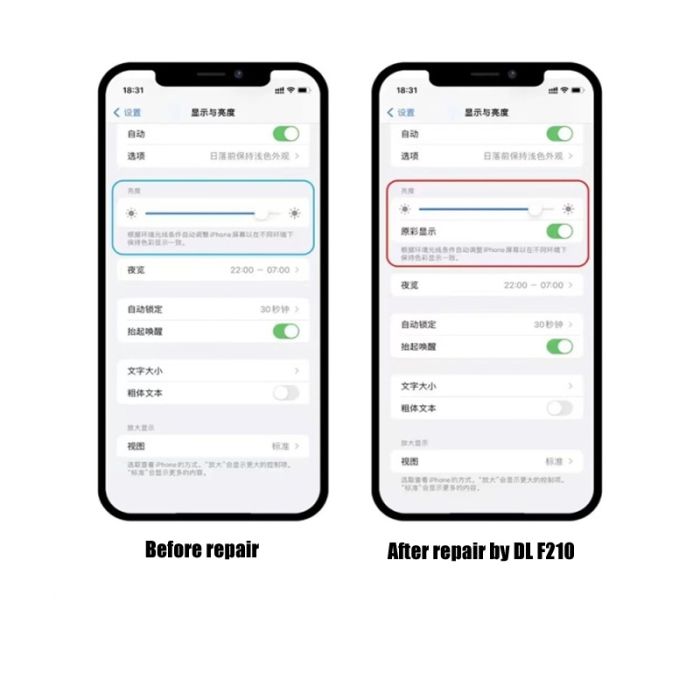 DL F210 LCD Original Color True Tone Recovery Programmer for iPhone