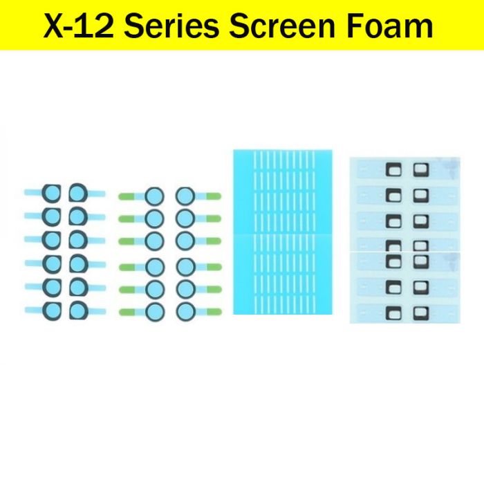 100 Sets Front Camera Sensor Foam Sticker for iPhone X-12 Series Display Screen Back Top Area