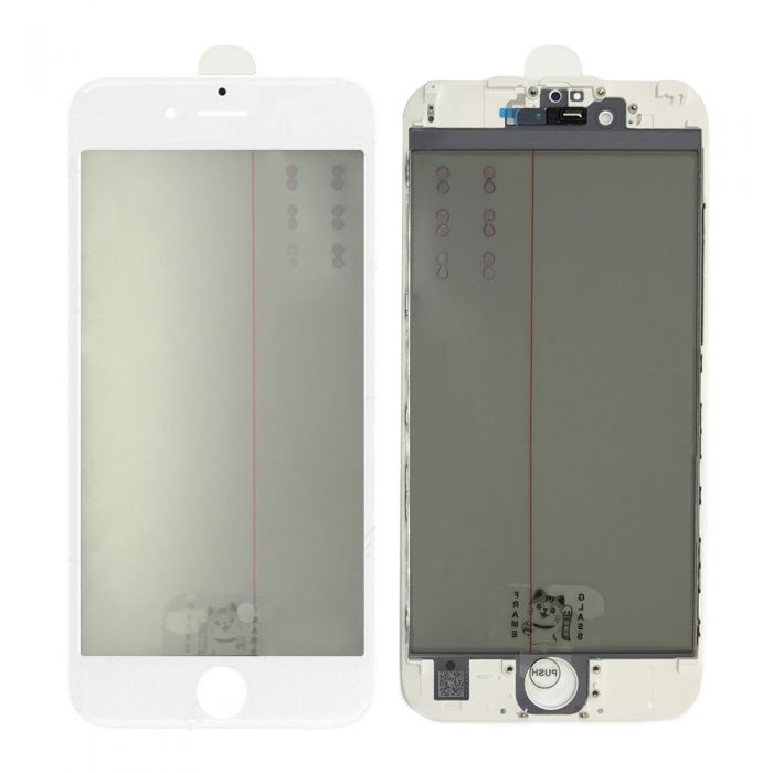 Front Glass iPhone 6S 4 IN 1 OCA Polarizer white