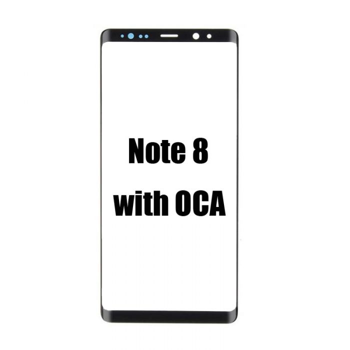 Front Glass Glass with T-OCA for Samsung Galaxy Note 8 OLED Screen Repair