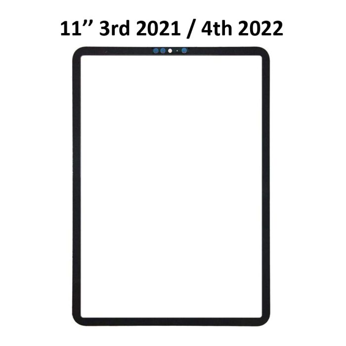 Front Glass Screen With OCA or Without OCA for iPad Pro 11 inch 2021 3rd / 2022 4th