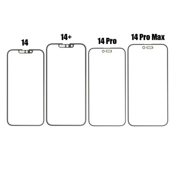Original Front Glass with OCA for iPhone 14 14 Plus 14 Pro Max