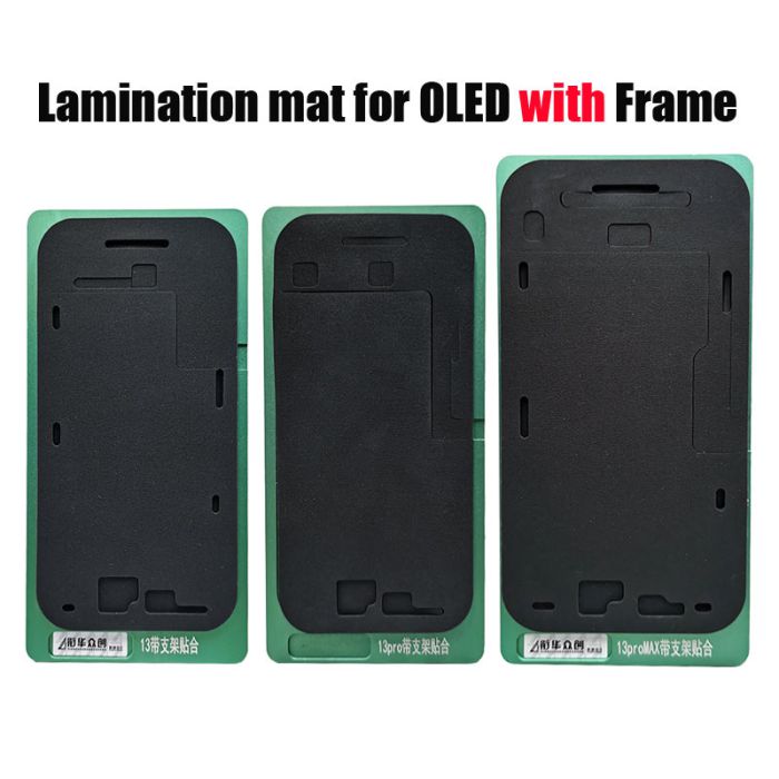 OLED Glass Lamination Mat for iPhone 13 mini 13 Pro and Max OLED With Frame