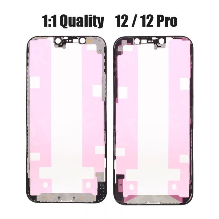 1:1 Quality Frame Bezel for iPhone 12 / 12 Pro to Support Screen