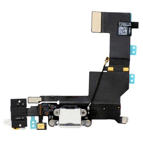 OEM iPhone 5S Headphone Jack Dock Connector Flex Cable White