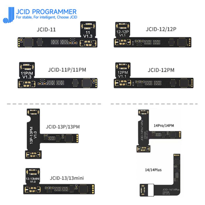 JC V1S Battery Board and Tag on Flex Cable for iphone 11 12 13 Pro max battery health efficiency edit
