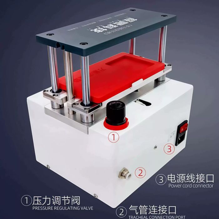 Back Glass Front Screen Air Tightness Hot Pressing Machine to Recover Waterproof