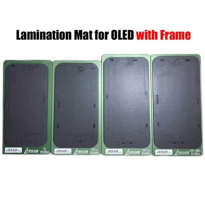 (OLED with frame) Lamination Mat Mold for iPhone 15 Series OLED Display with Frame