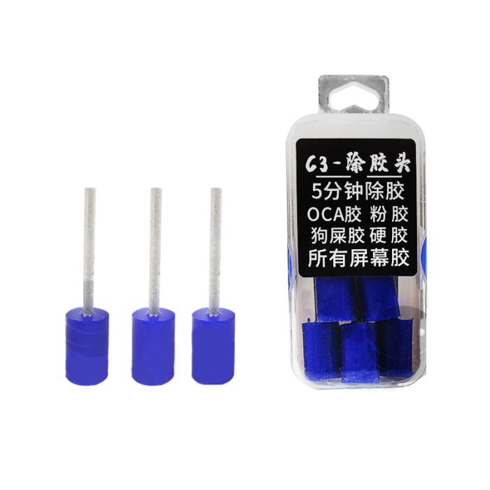 5PCS silicon blue rolling spinning head tool for LCD OLED OCA Glue clean remove