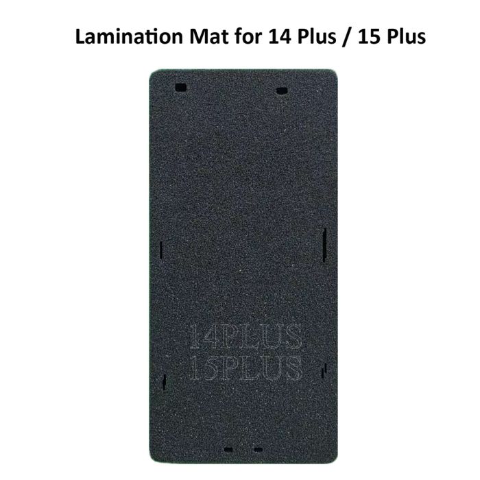 Soft Black Lamination Mat for iPhone 15 Plus / 14 Plus