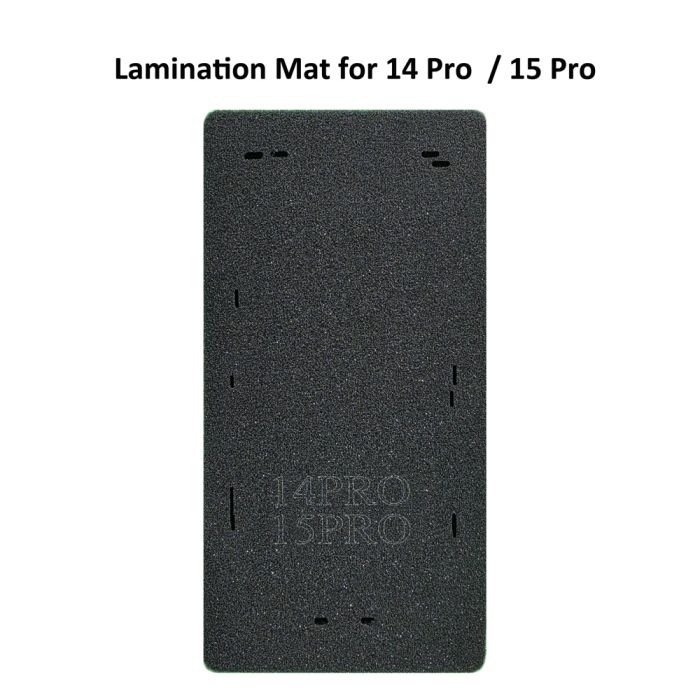 Soft Black Lamination Mat for iPhone 15 Pro / 14 Pro
