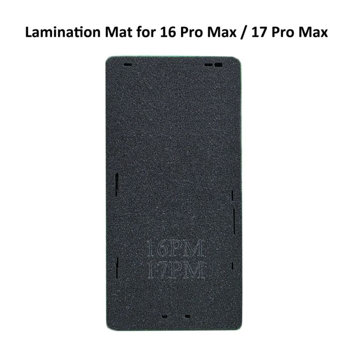 with frame lamination mat for iPhone 17 Pro Max and 16 Pro Max 