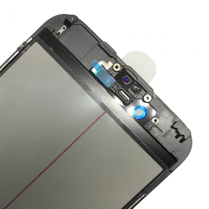 4 In 1 for iPhone 6S Glass with Original Polarizer OCA Frame Black