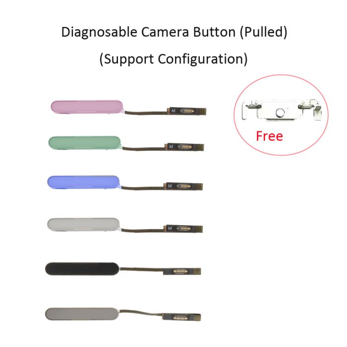 Pulled Diagnosable Camera Buttton With Flex Cable for iPhone 16 support configuration