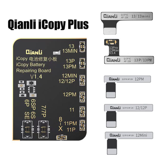 Qianli iCopy Plus 2.0 Battery Board and Tag on Battery flex cable for iPhone 11 12 13 mini Pro max Battery Health Data Editing