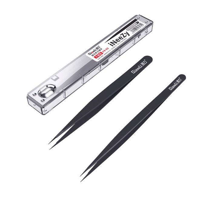 QianLi iNeezy non-magnetic stainless tweezers for Motherboard Jump wire and Phone repair