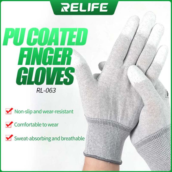 Relife Anti Static Gloves for Cellphone Repair and Phone refurbishing