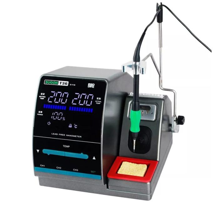 SUGON T36 Nano Soldering Station Automatic Sleep Lead Free With JBC Soldering Tip