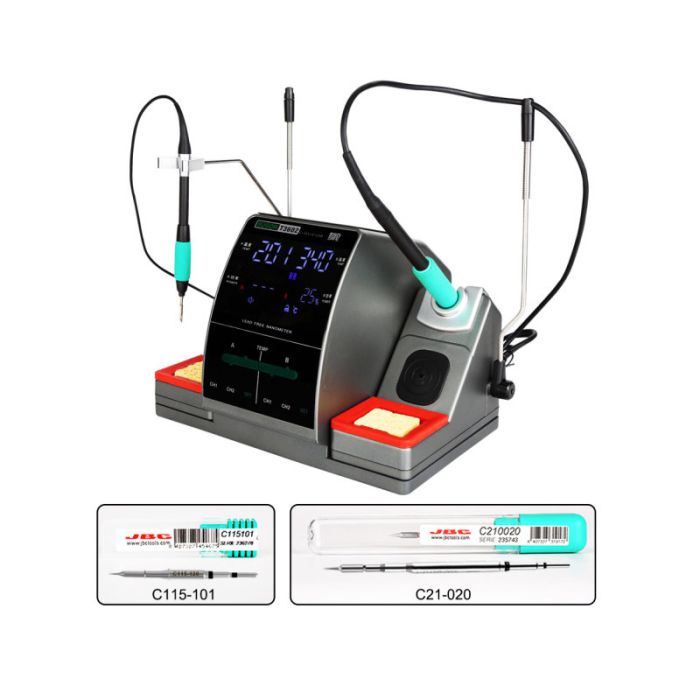SUGON T3602 Dual Double Soldering Station with JBC C115 C210 Tips