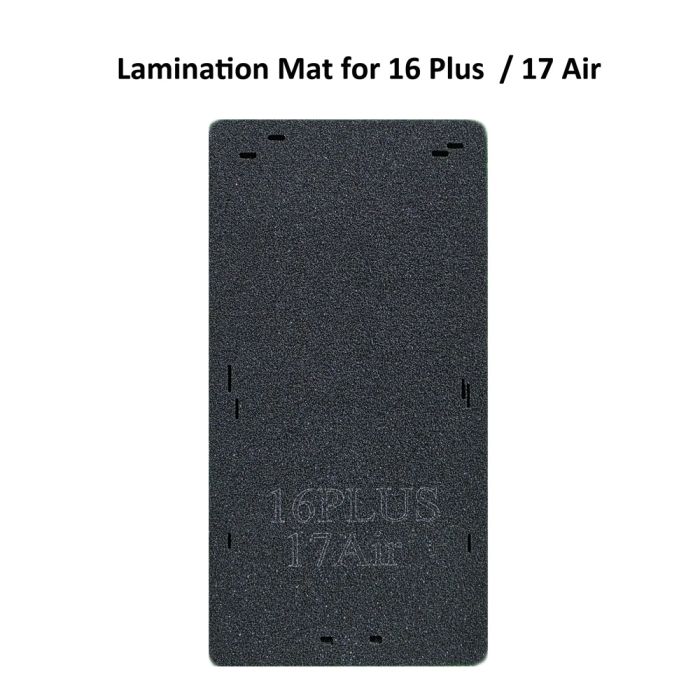 Soft Black Lamination Mat for iPhone 17 Air / 16 Plus