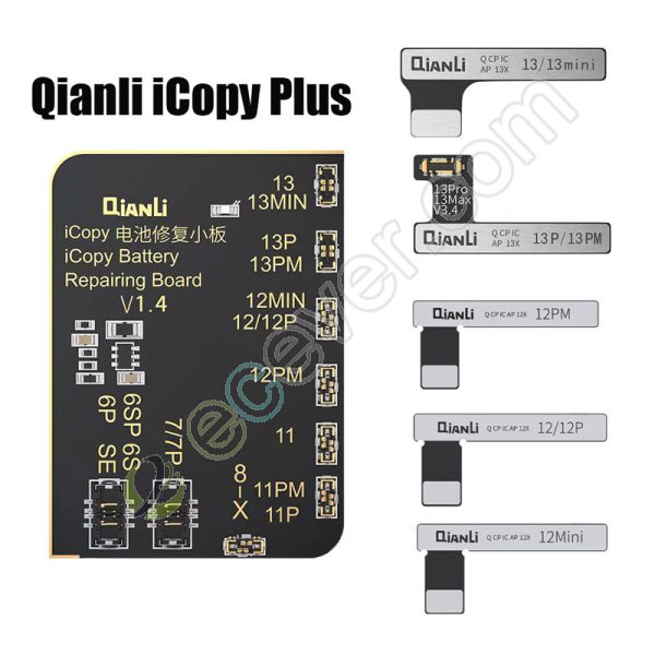 Qianli iCopy Plus 2.0 Battery Board and Tag on Battery flex cable for  iPhone 11 11 Pro Max 12 mini 12 Pro max Battery Health Data Editing