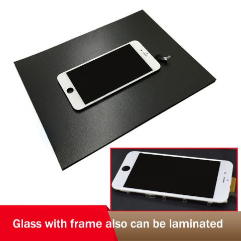 Black Lamination Mat Pad Rubber for iPhone Samsung