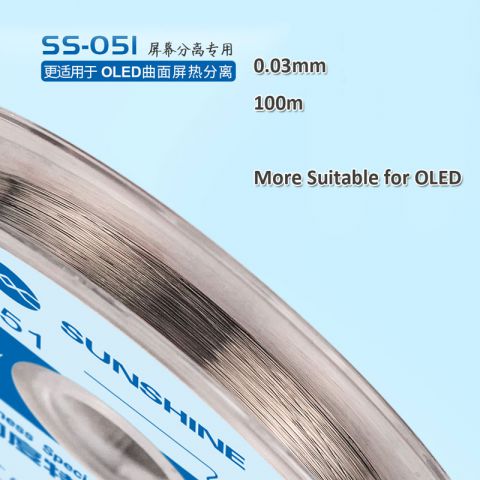 Sunshine SS-051 0.03mm 100m LCD OLED separate wire For iphone For samsung screen glass separate